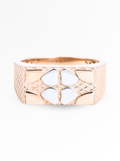 Aurex Grid Signet Ring – 10mm