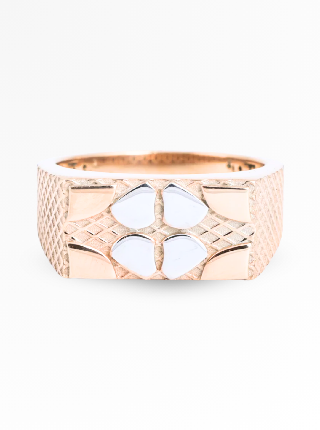 Aurex Grid Signet Ring – 10mm
