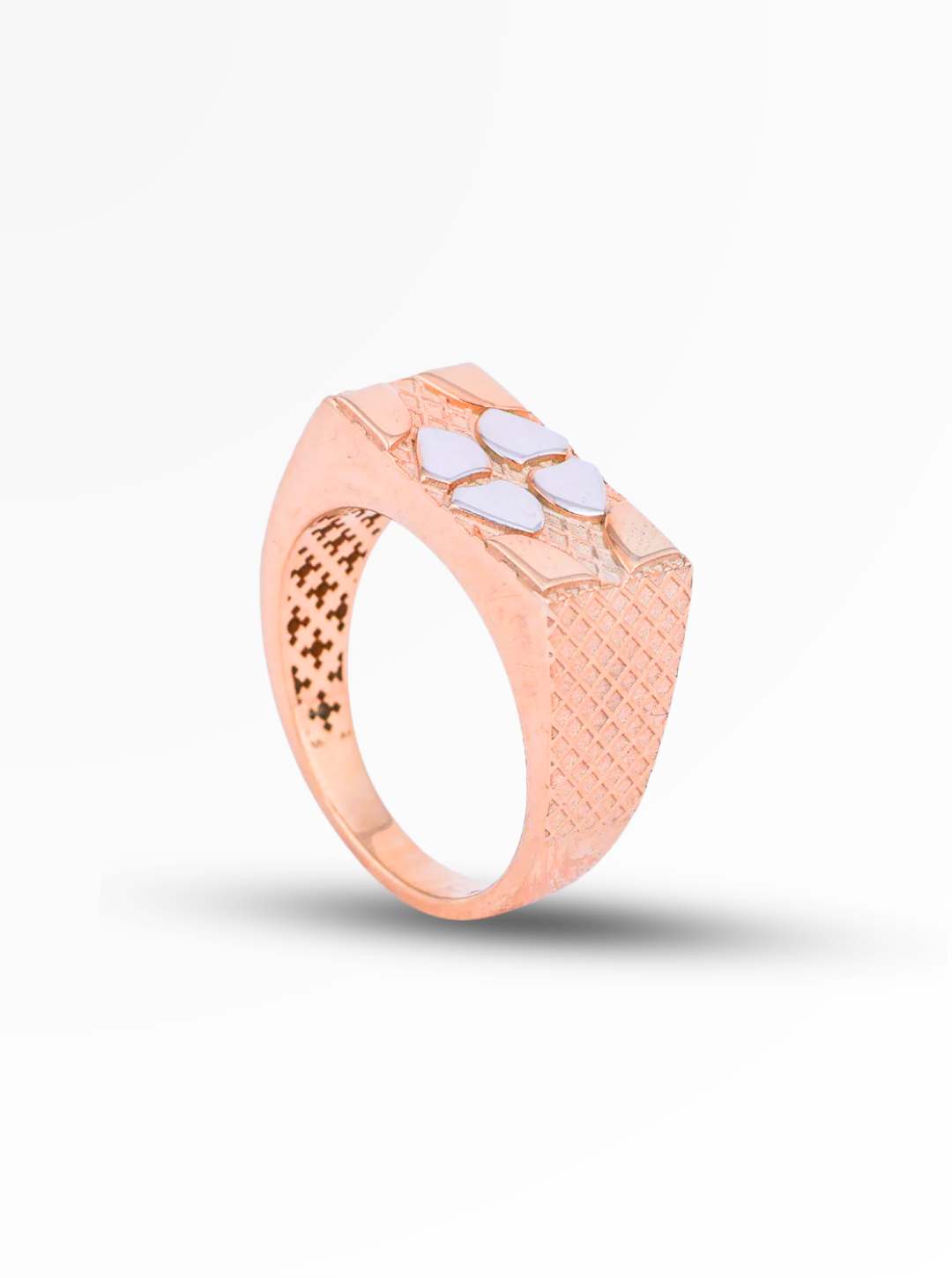 Aurex Grid Signet Ring – 10mm