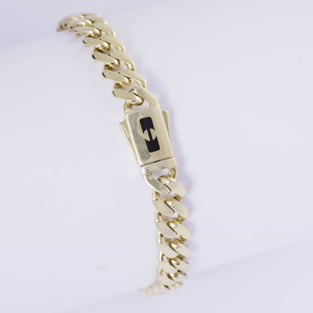Torque Lock Cuban Link Bracelet 8MM