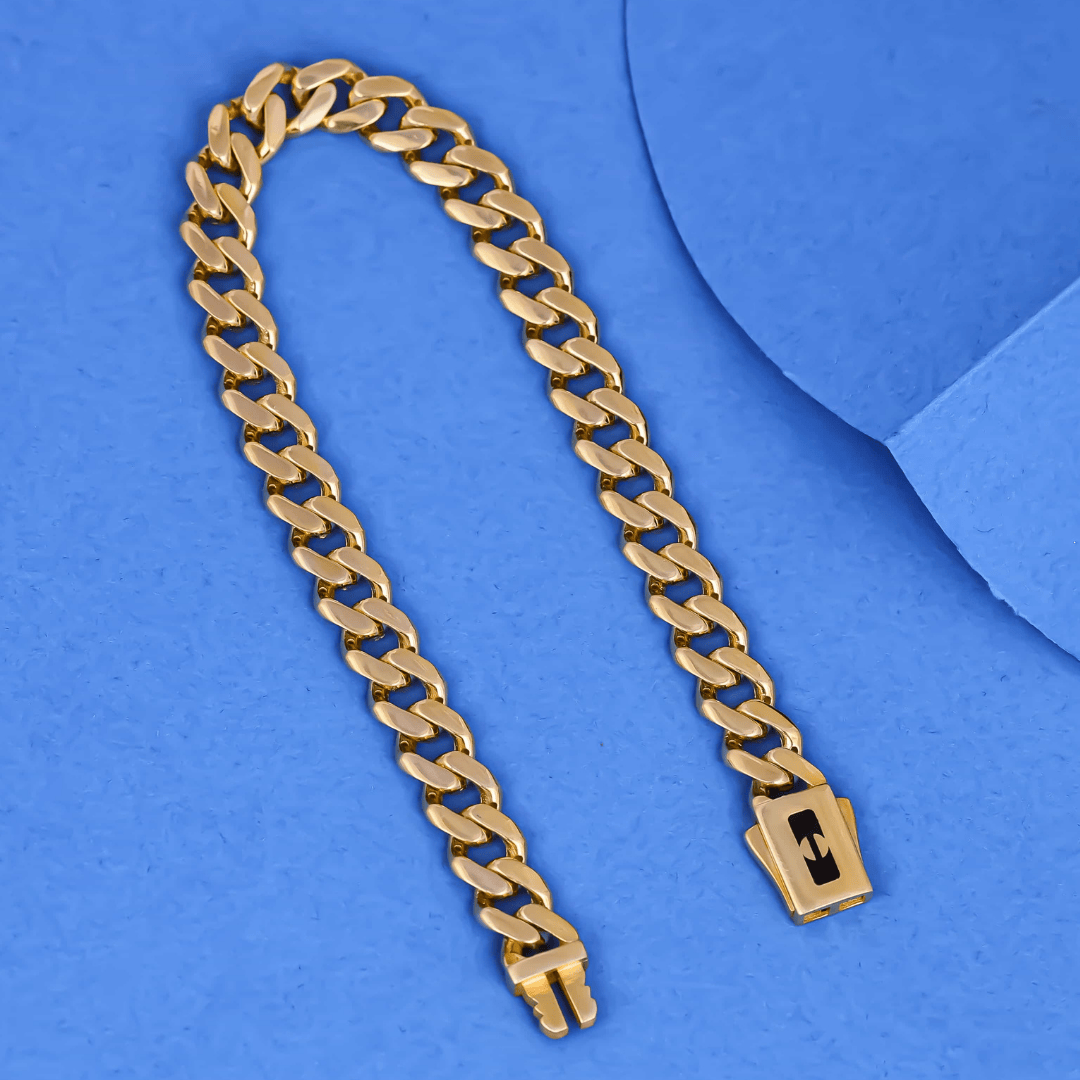 Torque Lock Cuban Link Bracelet 8MM