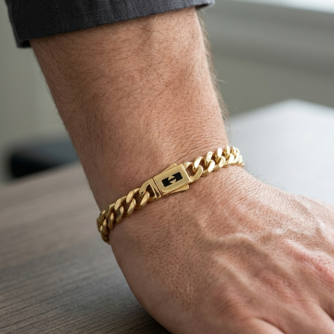 Torque Lock Cuban Link Bracelet 8MM