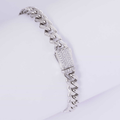 Crystal Edge Cuban Link Bracelet 8MM
