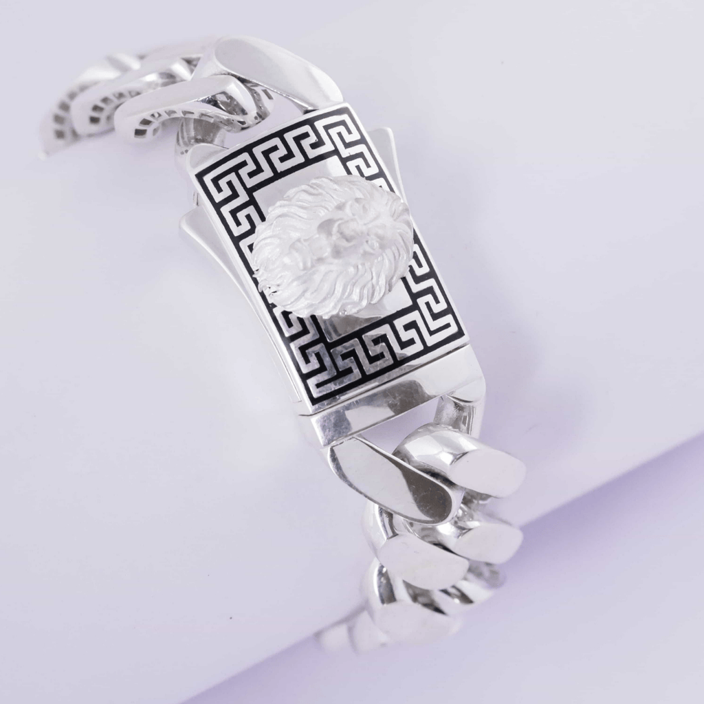 Lion Crest Cuban Link Bracelet 20MM