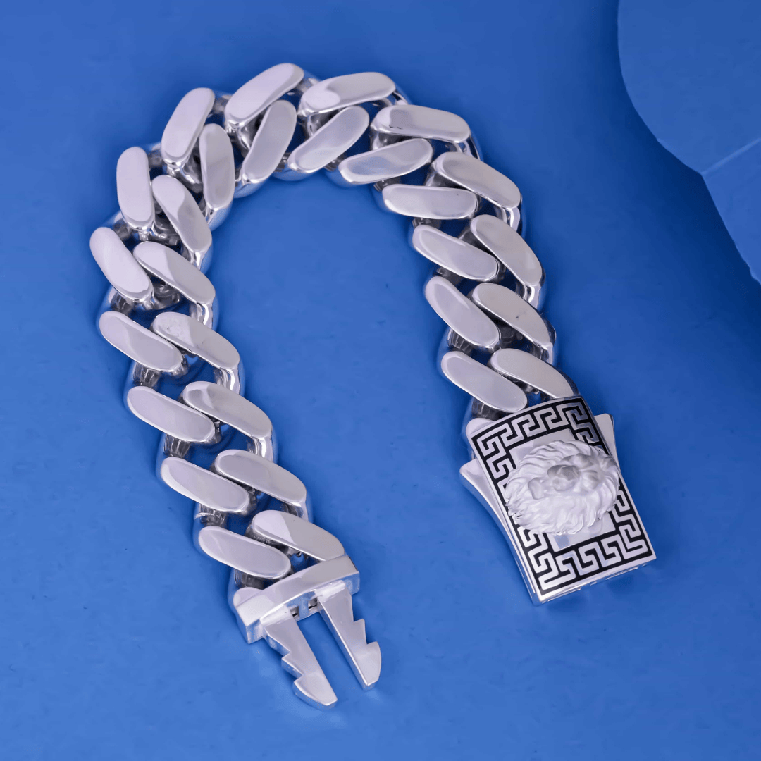 Lion Crest Cuban Link Bracelet 20MM