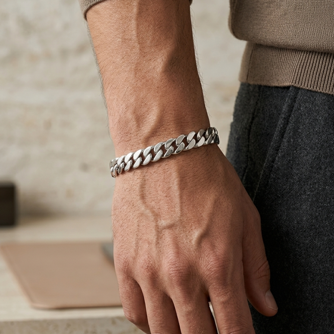 Titan Solid Cuban Link Bracelet 12MM