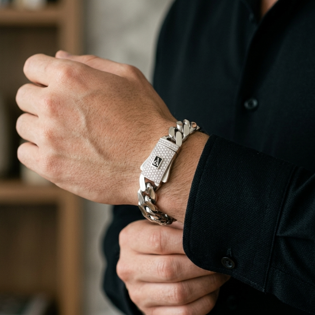Majestic Ice Cuban Link Bracelet 15MM