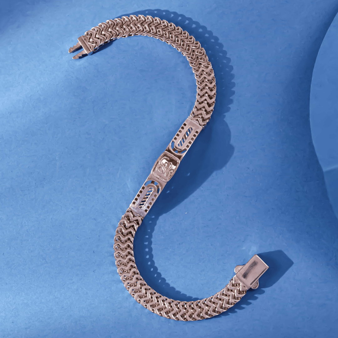 Divine Om Sterling ID Bracelet 7MM