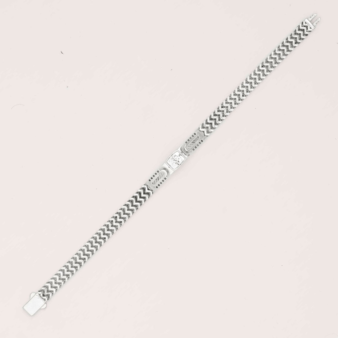 Divine Om Sterling ID Bracelet 7MM