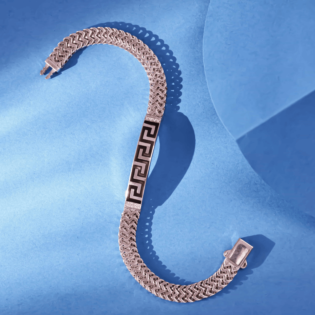 Noir Greek ID Bracelet 7MM