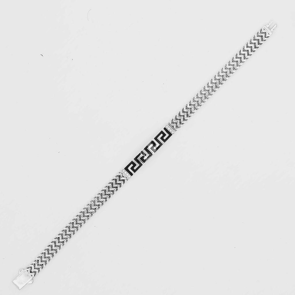Noir Greek ID Bracelet 7MM