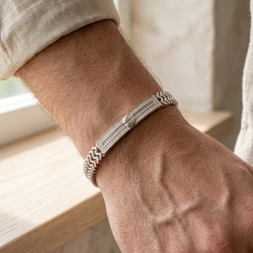 Screw CZ Signature Bracelet 7MM