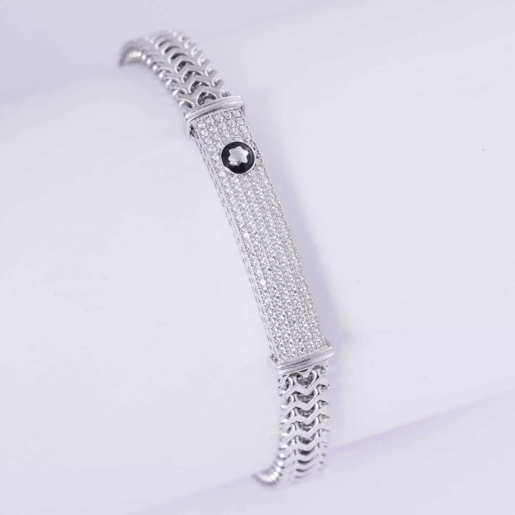 Silver CZ Luxe Link Bracelet 7MM