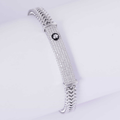 Silver CZ Luxe Link Bracelet 7MM