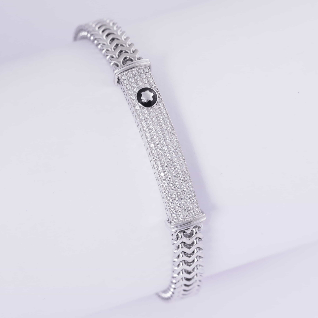 Silver CZ Luxe Link Bracelet 7MM