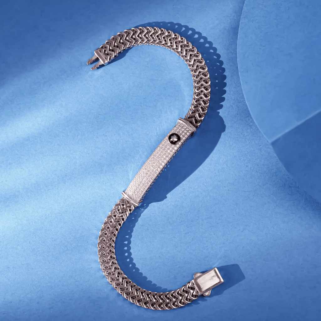 Silver CZ Luxe Link Bracelet 7MM