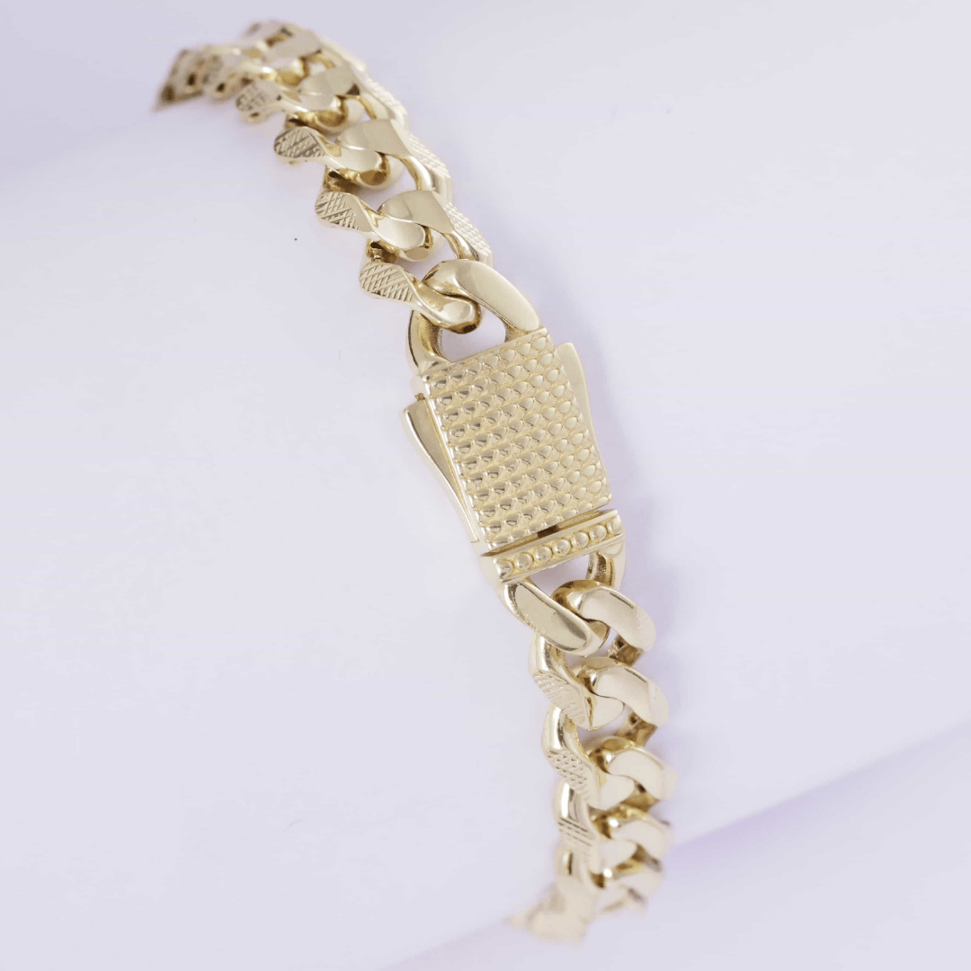 Royal Texture Cuban Link Bracelet 10MM