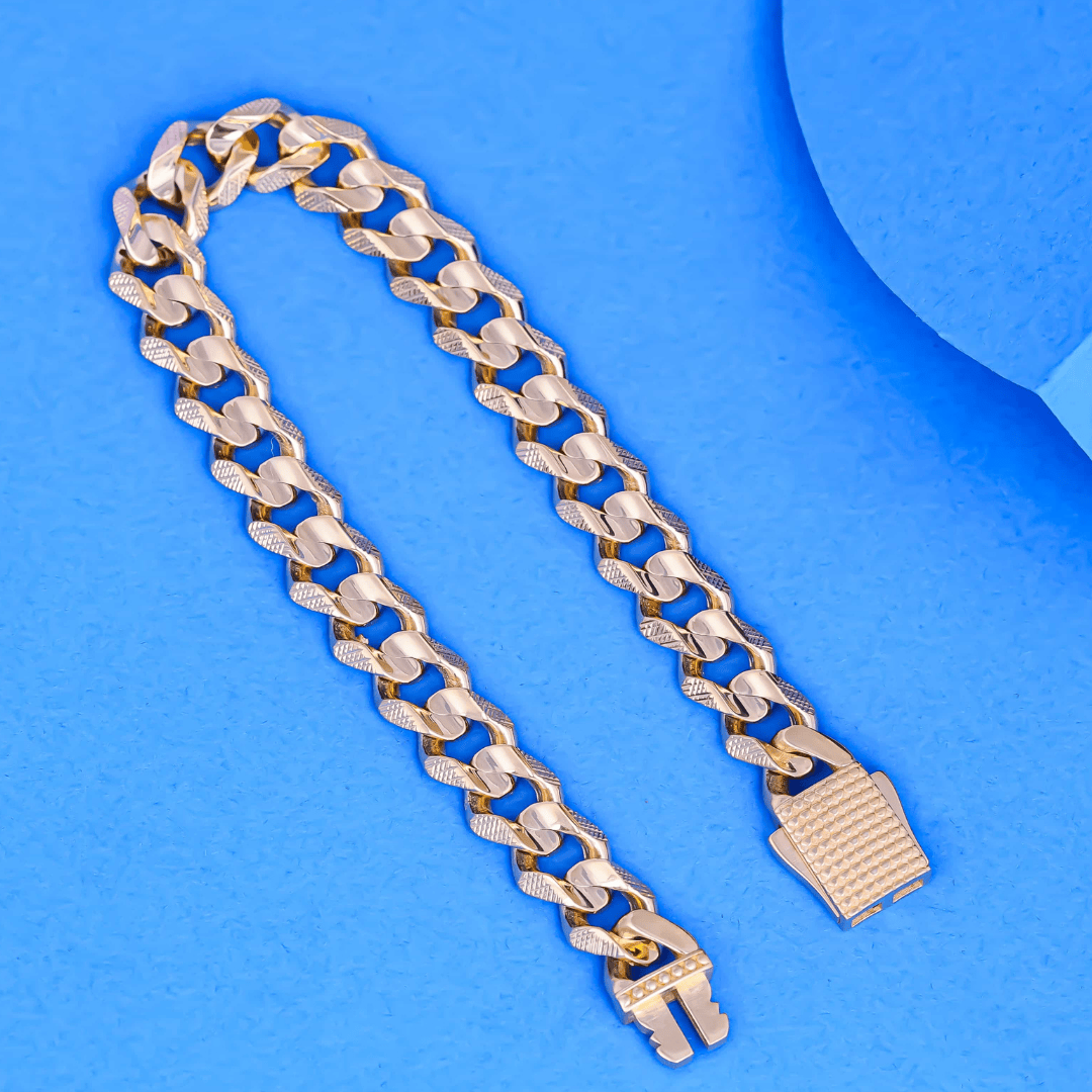 Royal Texture Cuban Link Bracelet 10MM