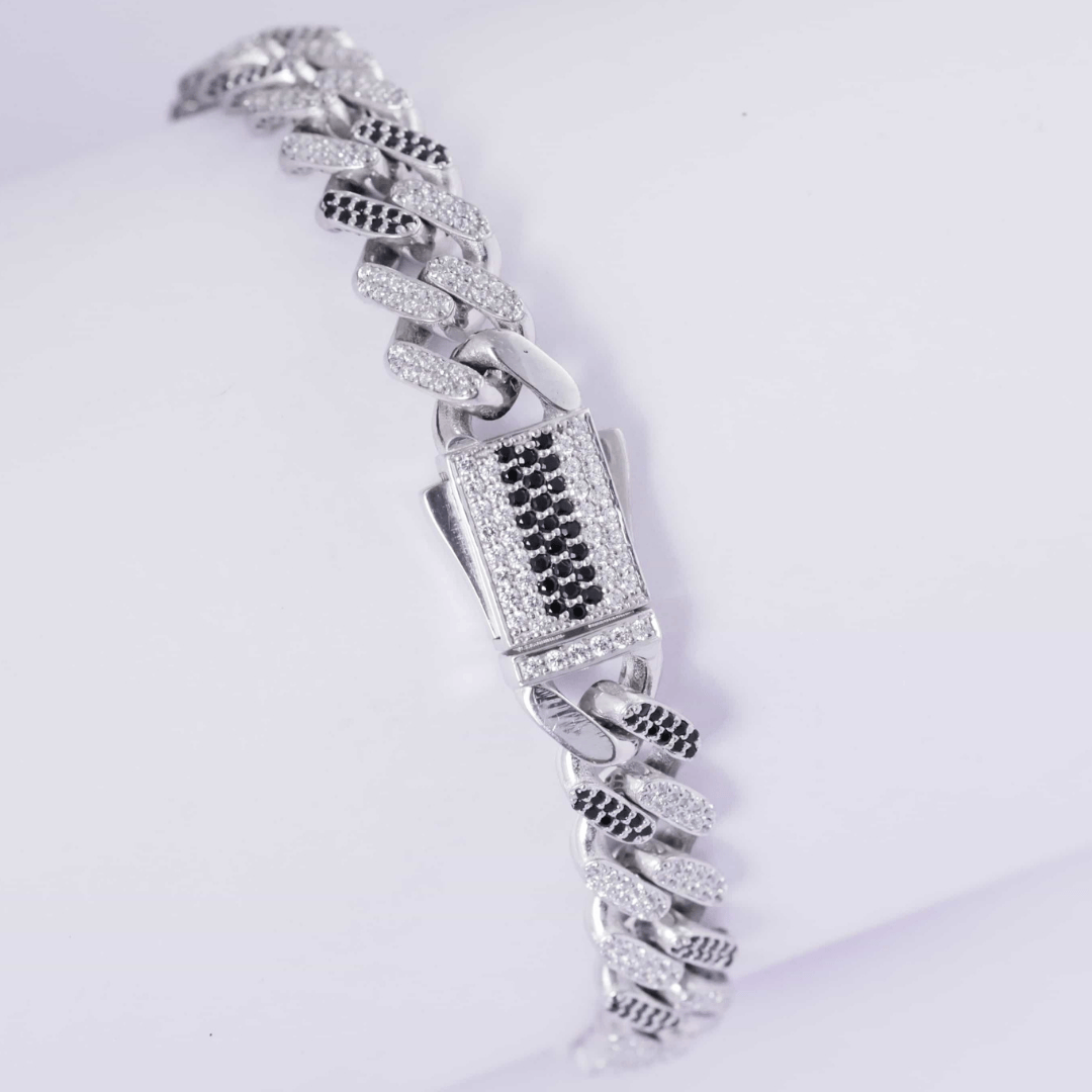 Black Ice Cuban Link Bracelet 10MM