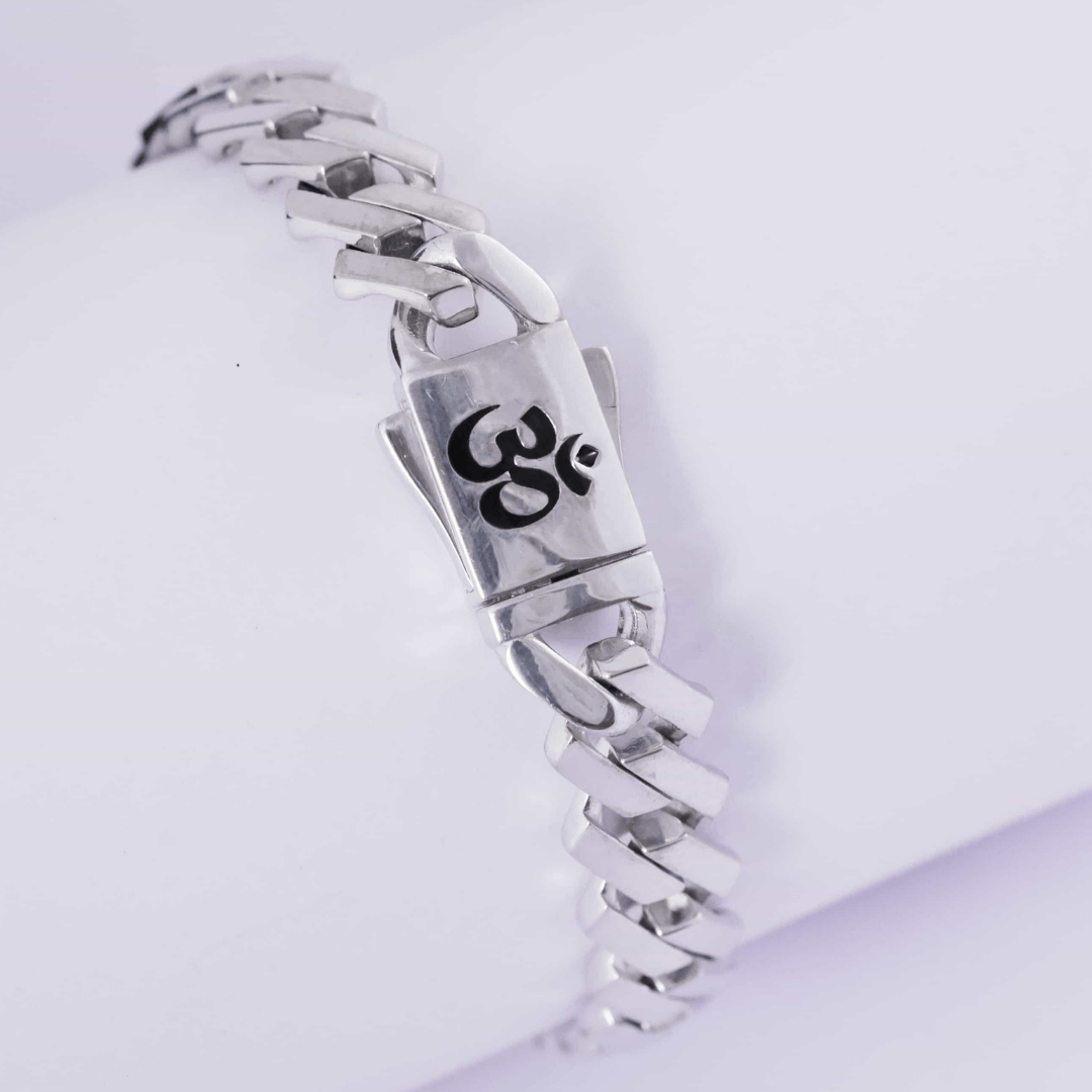 Divine Om Cuban Link Bracelet 11MM
