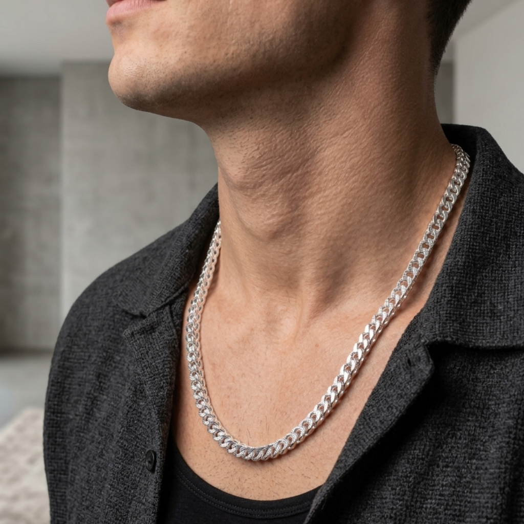 Silver ArrowLink Designer Chain 3MM