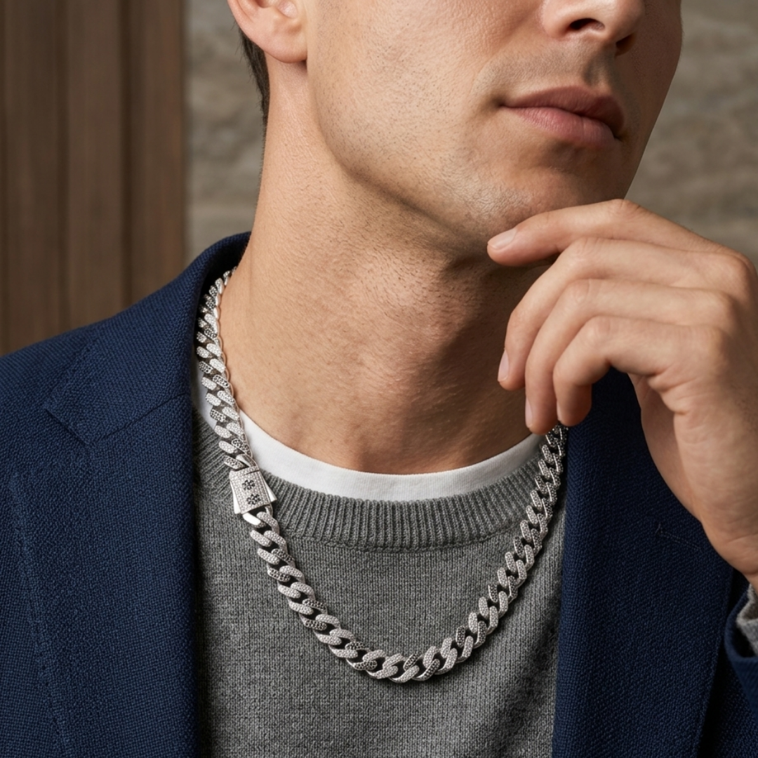 Midnight Luxe Cuban Chain 10MM