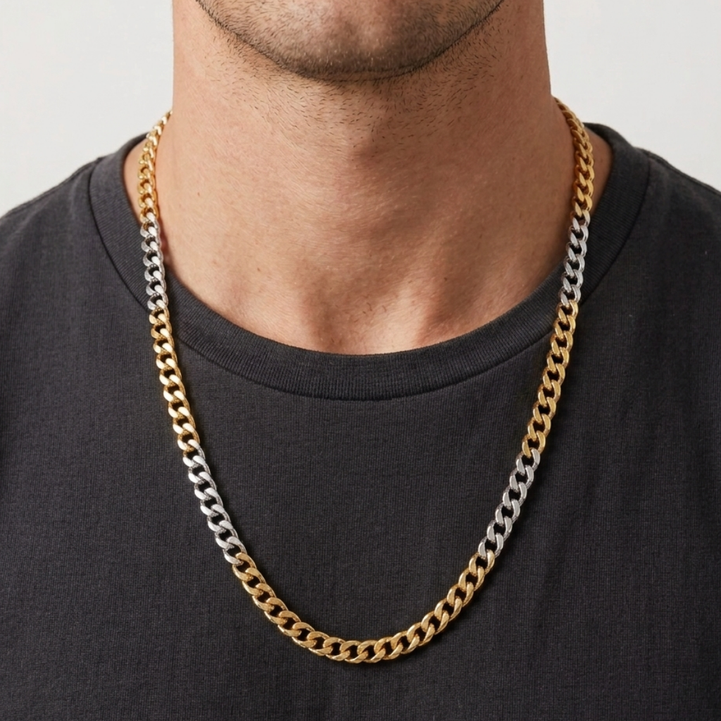 Signature Dual Tone Gold Chain 6.5MM