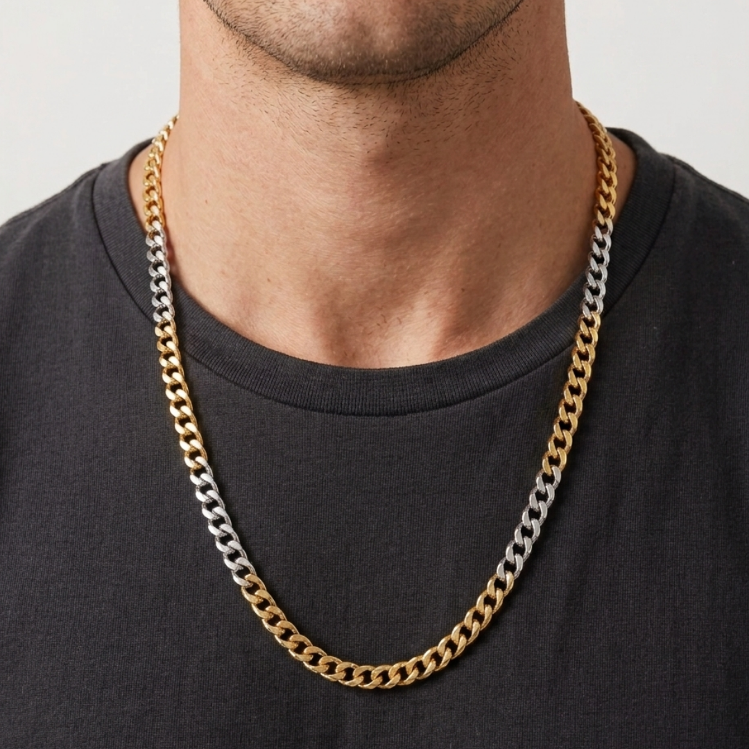Signature Dual Tone Gold Chain 6.5MM