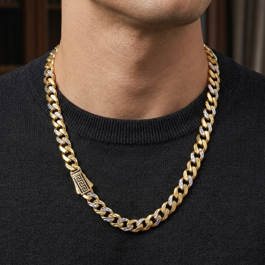 Imperial Greek Link Gold Chain 10MM