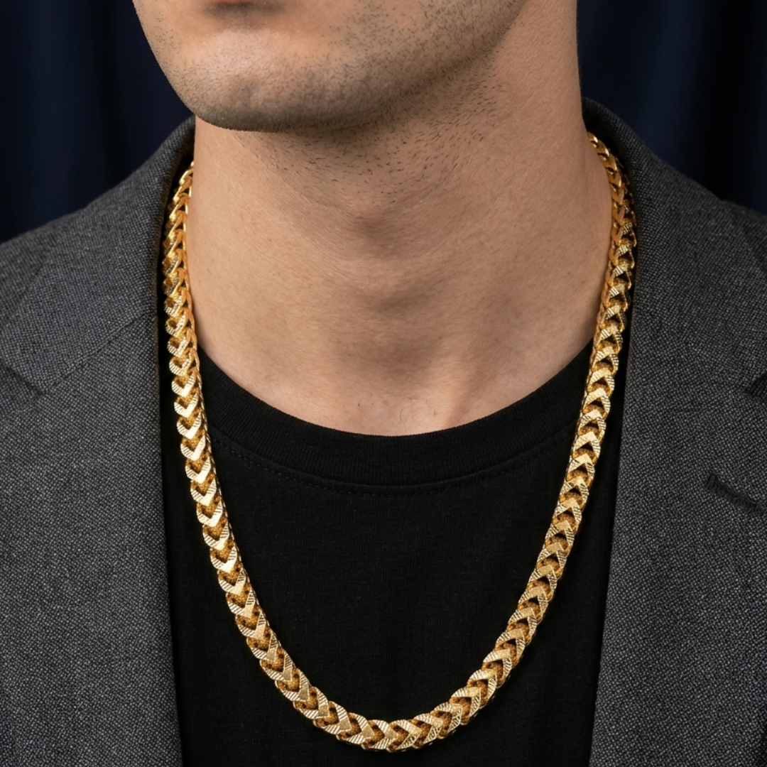 Textured Gold Classic Chain 4.5MM