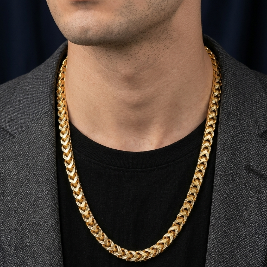 Textured Gold Classic Chain 4.5MM