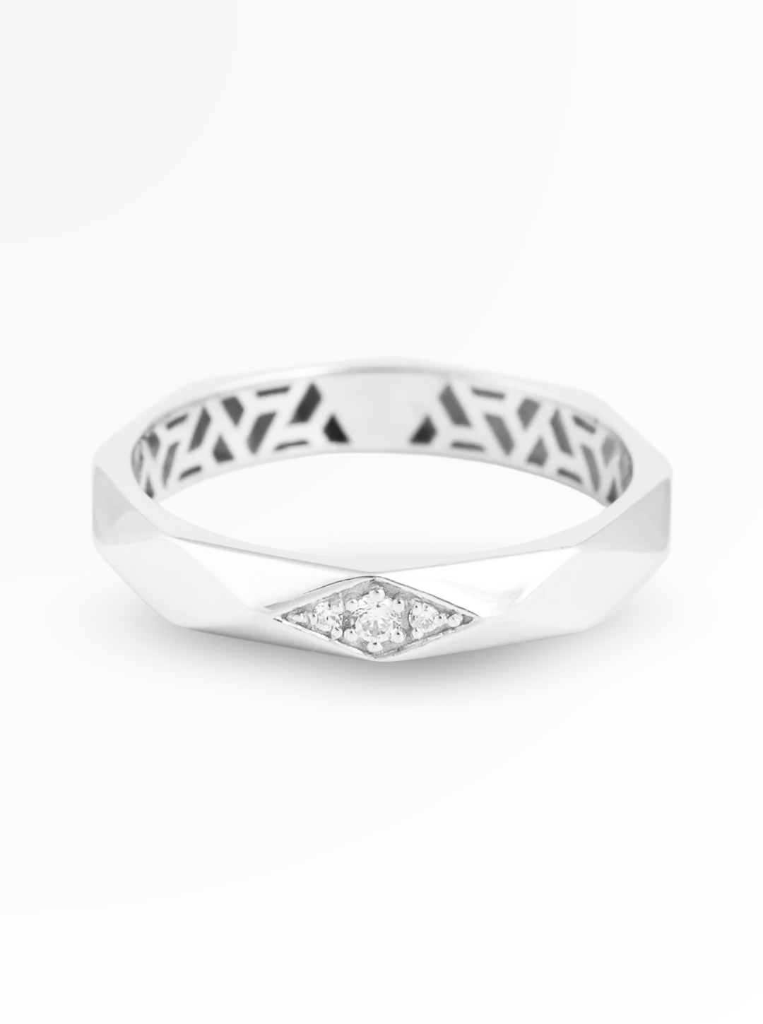 Celeste Prism Diamond Band Ring – 4mm