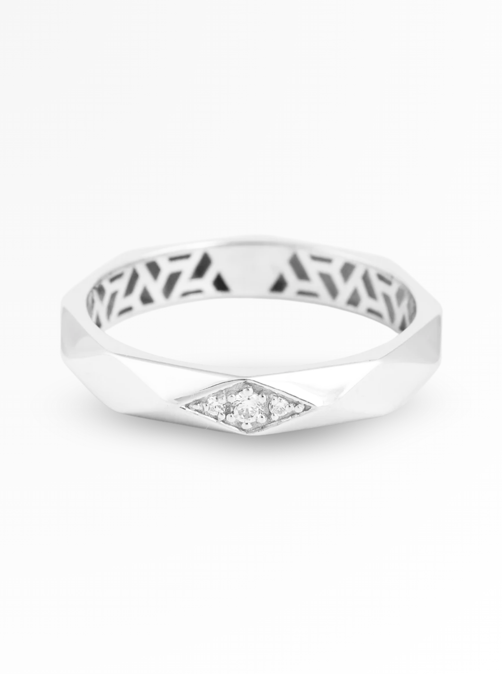 Celeste Prism Diamond Band Ring – 4mm