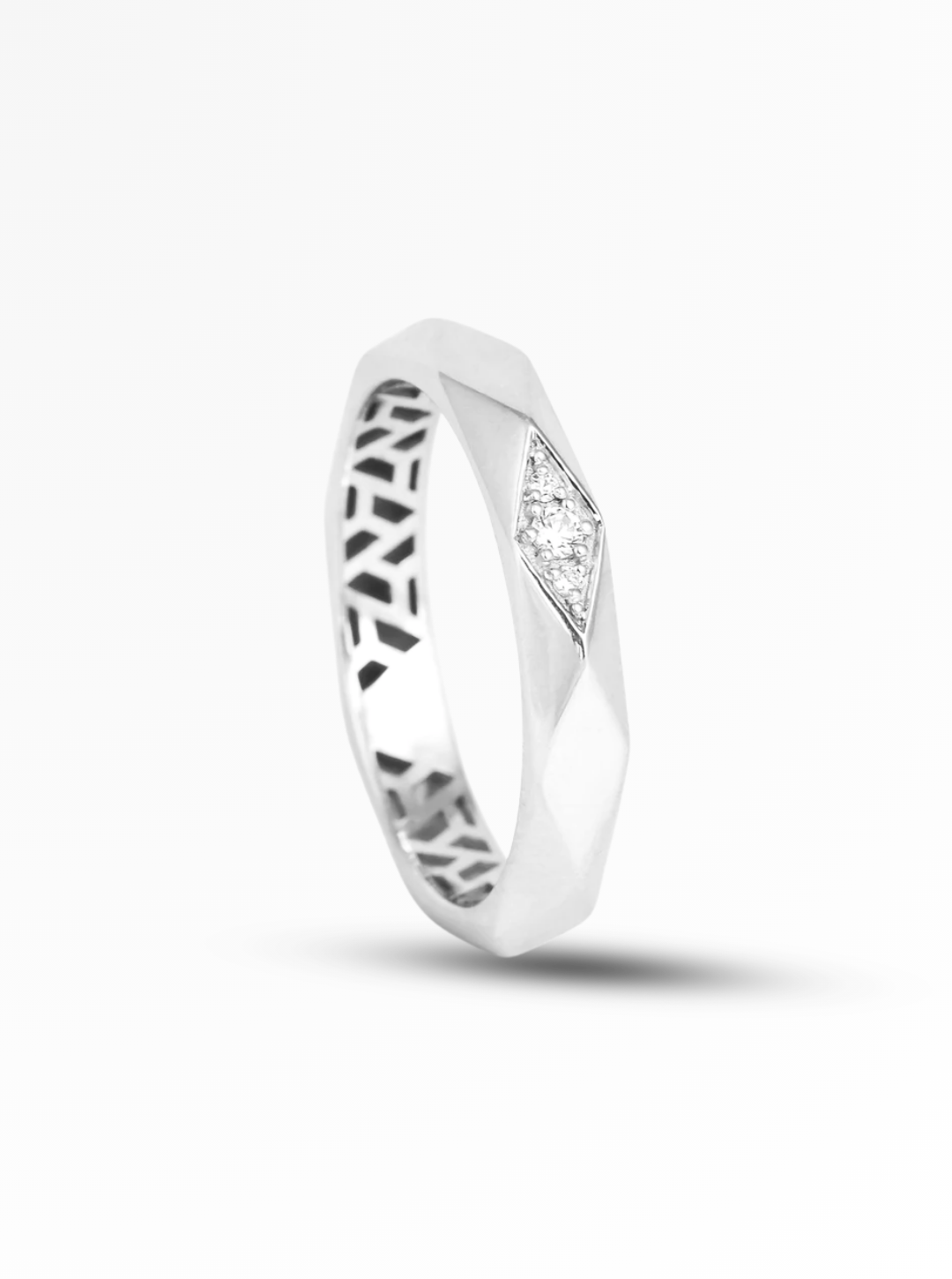 Celeste Prism Diamond Band Ring – 4mm