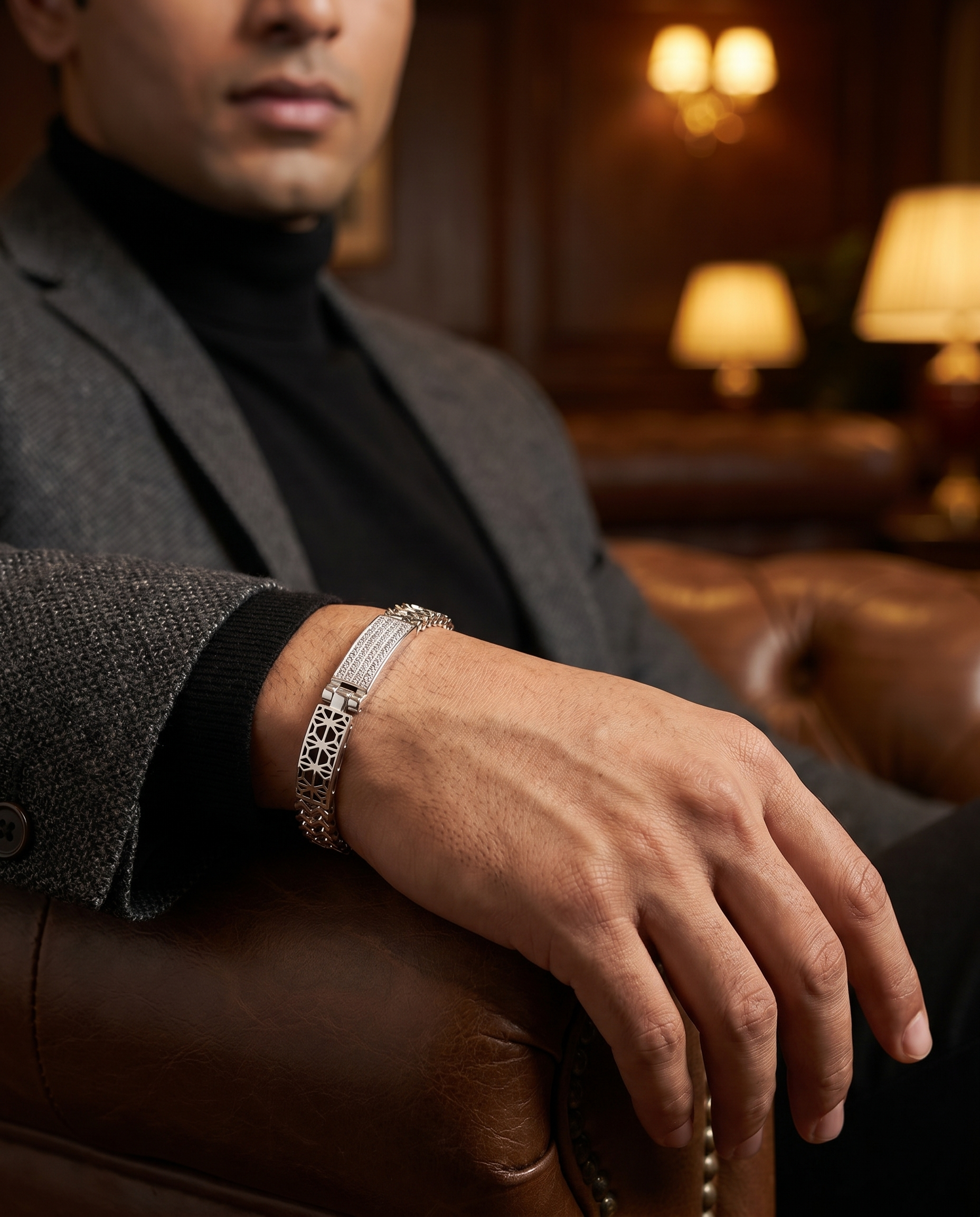 Midnight Spark ID Bracelet 7MM
