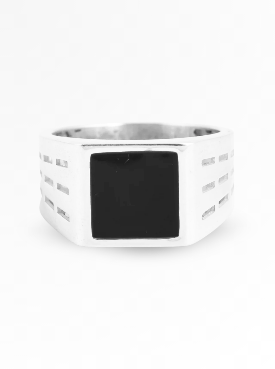 Noir Edge Signet Ring – 12.5mm