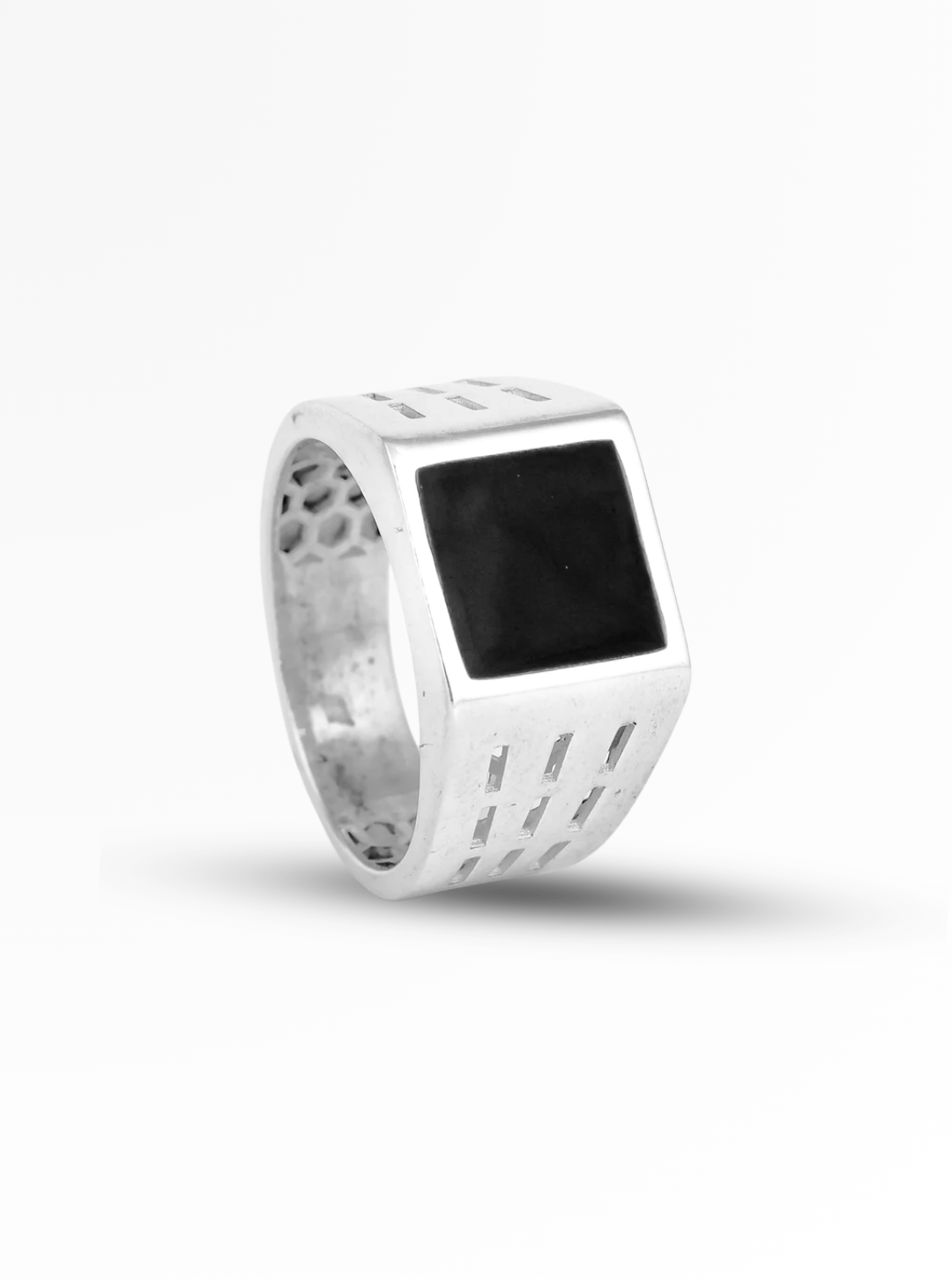 Noir Edge Signet Ring – 12.5mm