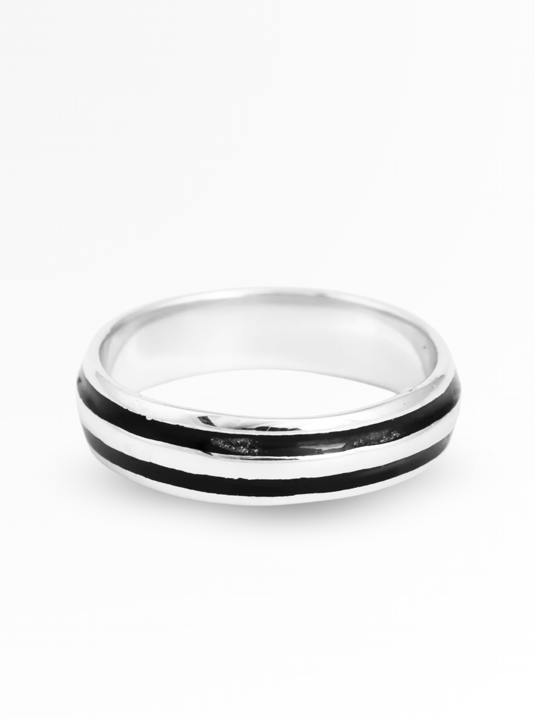 Noir Line Minimal Band Ring – 5mm