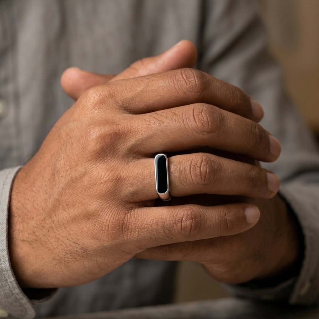 Noir Bar Edge Ring – 5mm