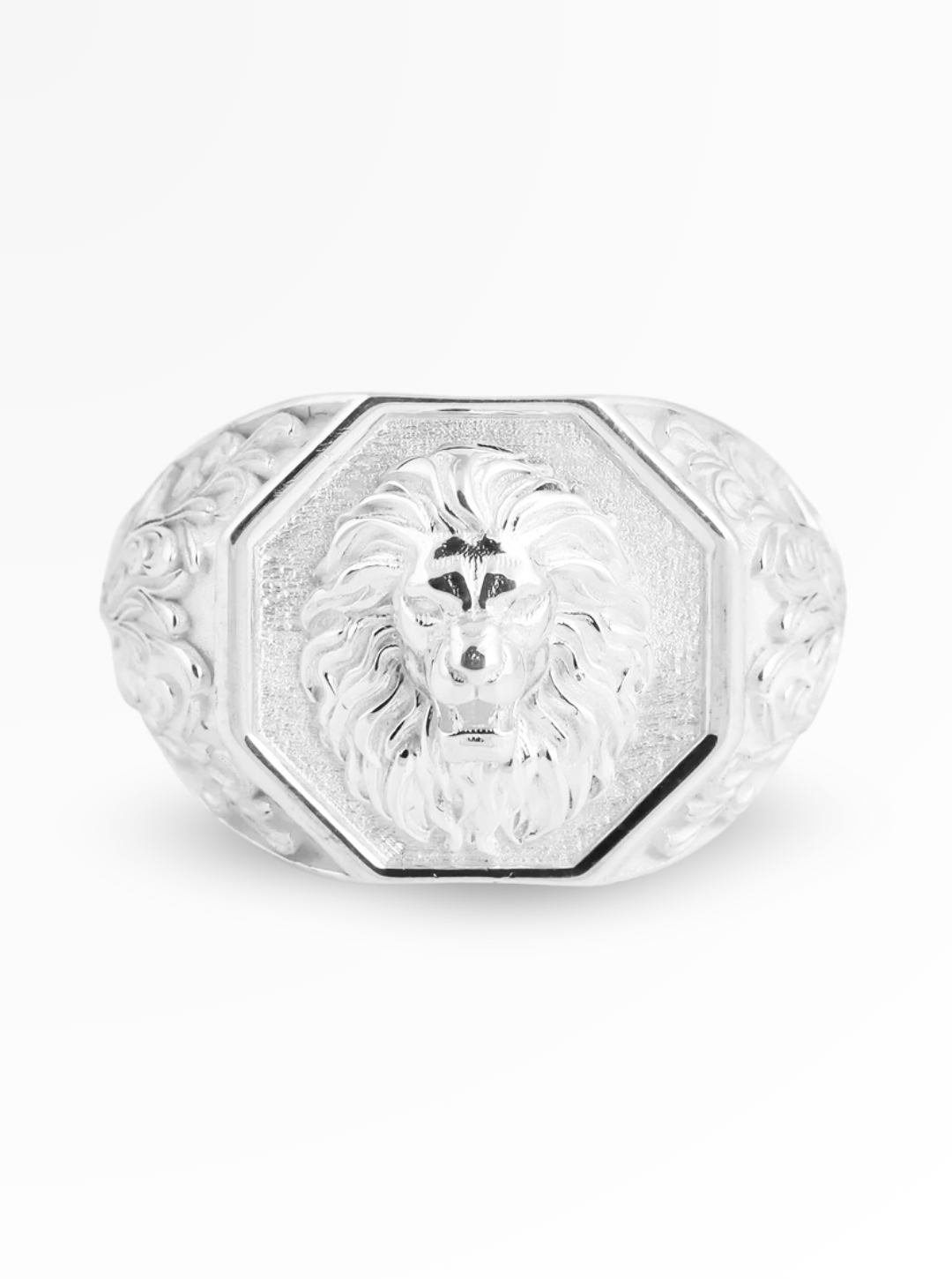 Royal Lion Crest Statement Ring – 16mm