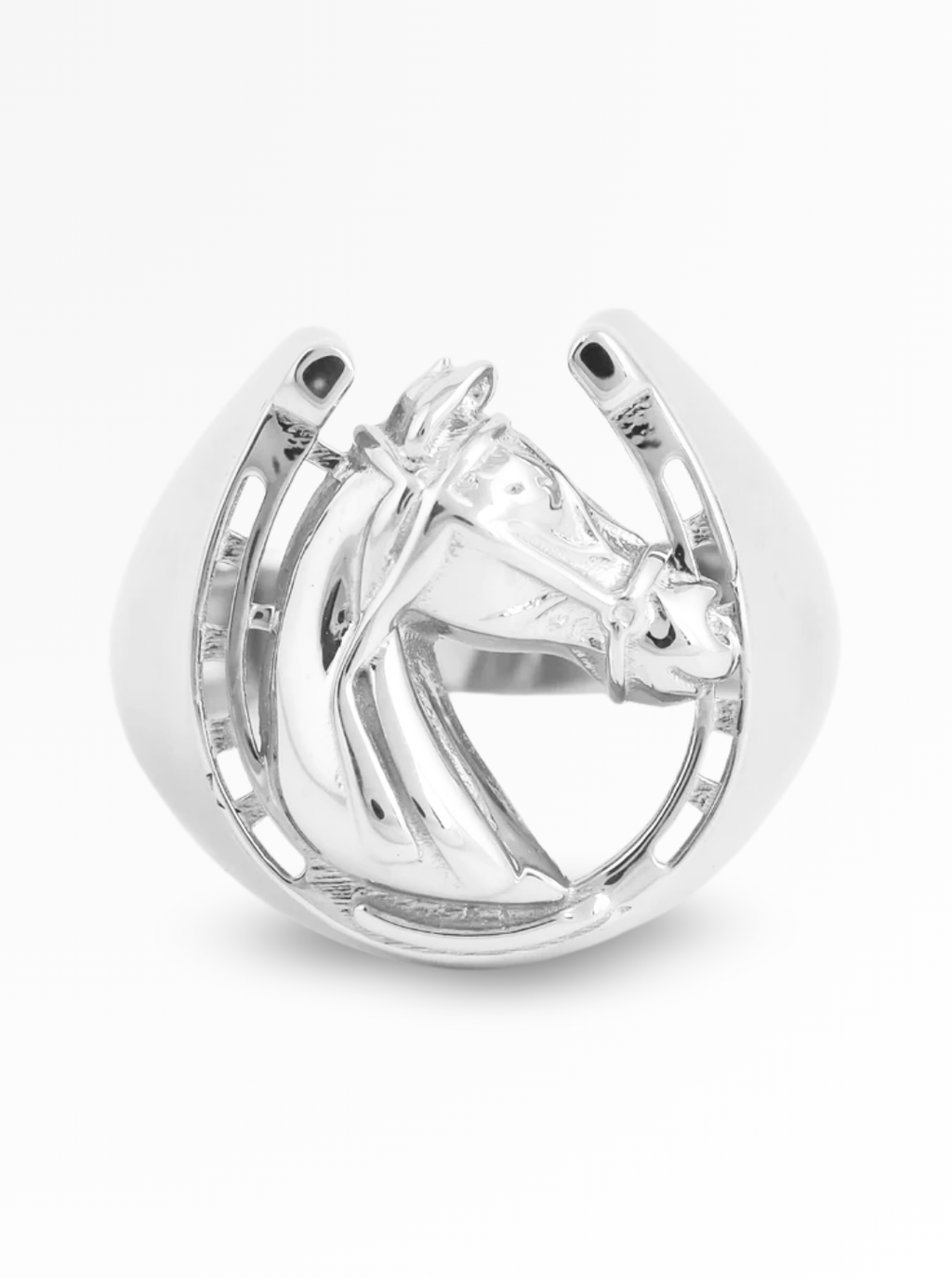 Royal Stallion Crest Silver Ring 20mm