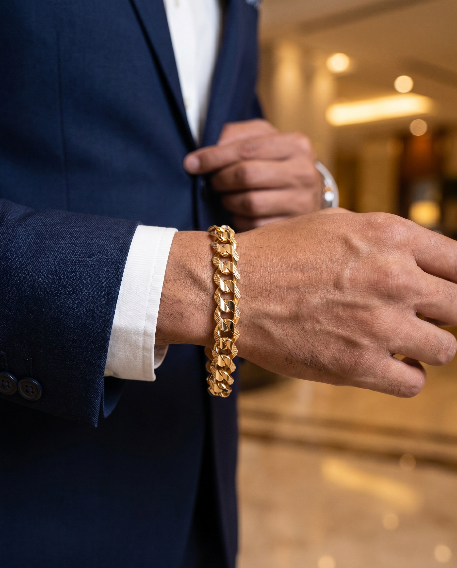 Royal Texture Cuban Link Bracelet 10MM