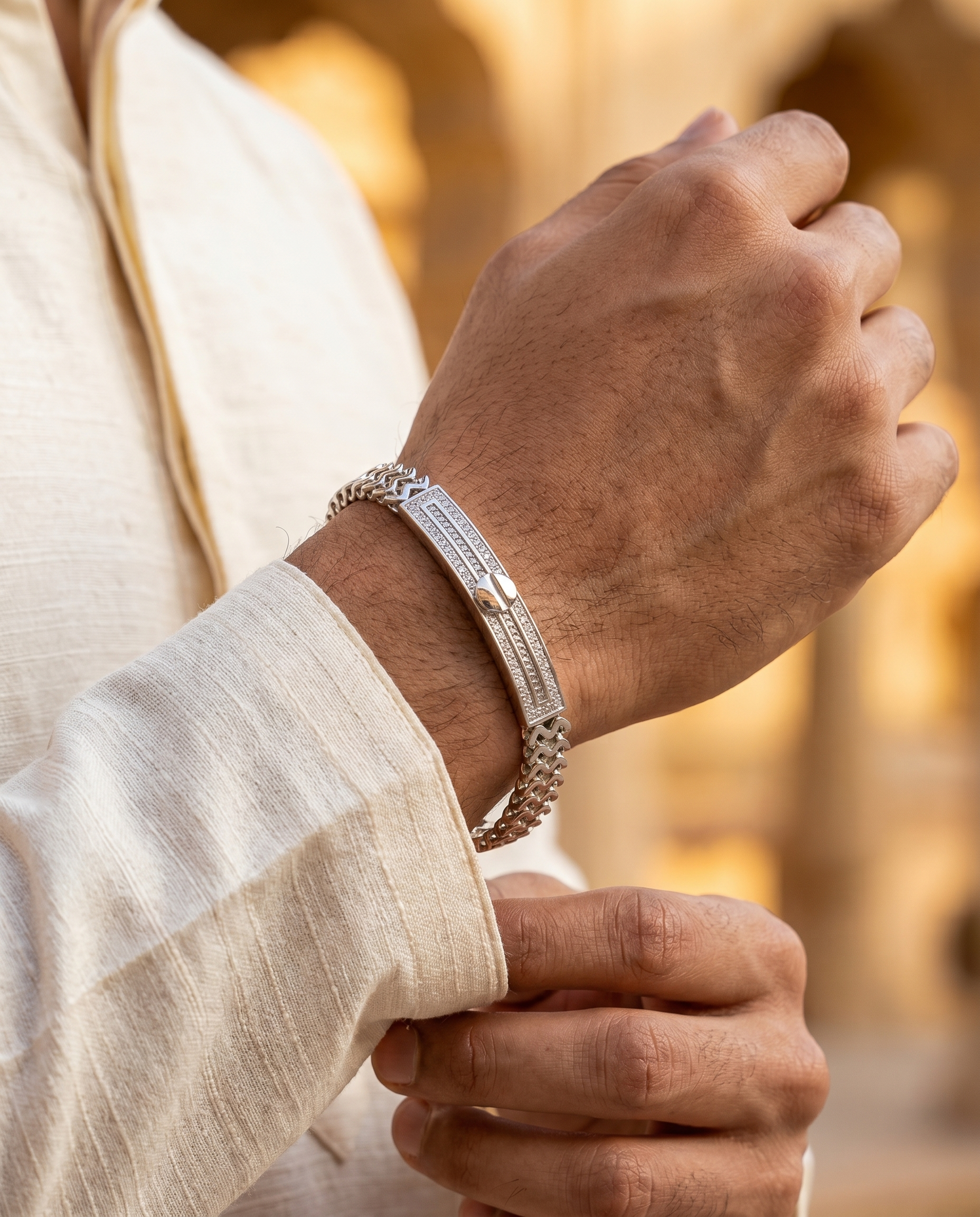 Screw CZ Signature Bracelet 7MM