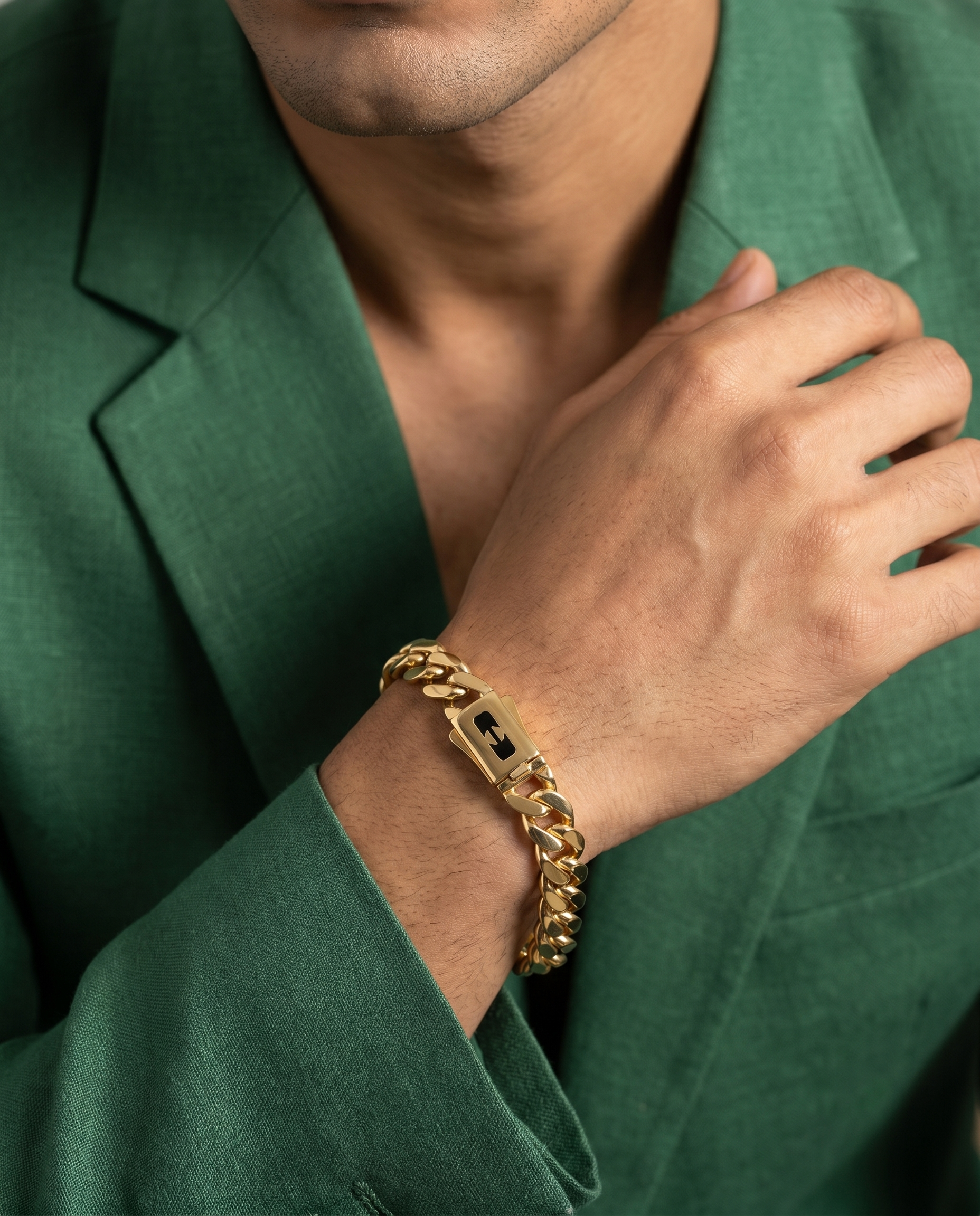 Torque Lock Cuban Link Bracelet 8MM