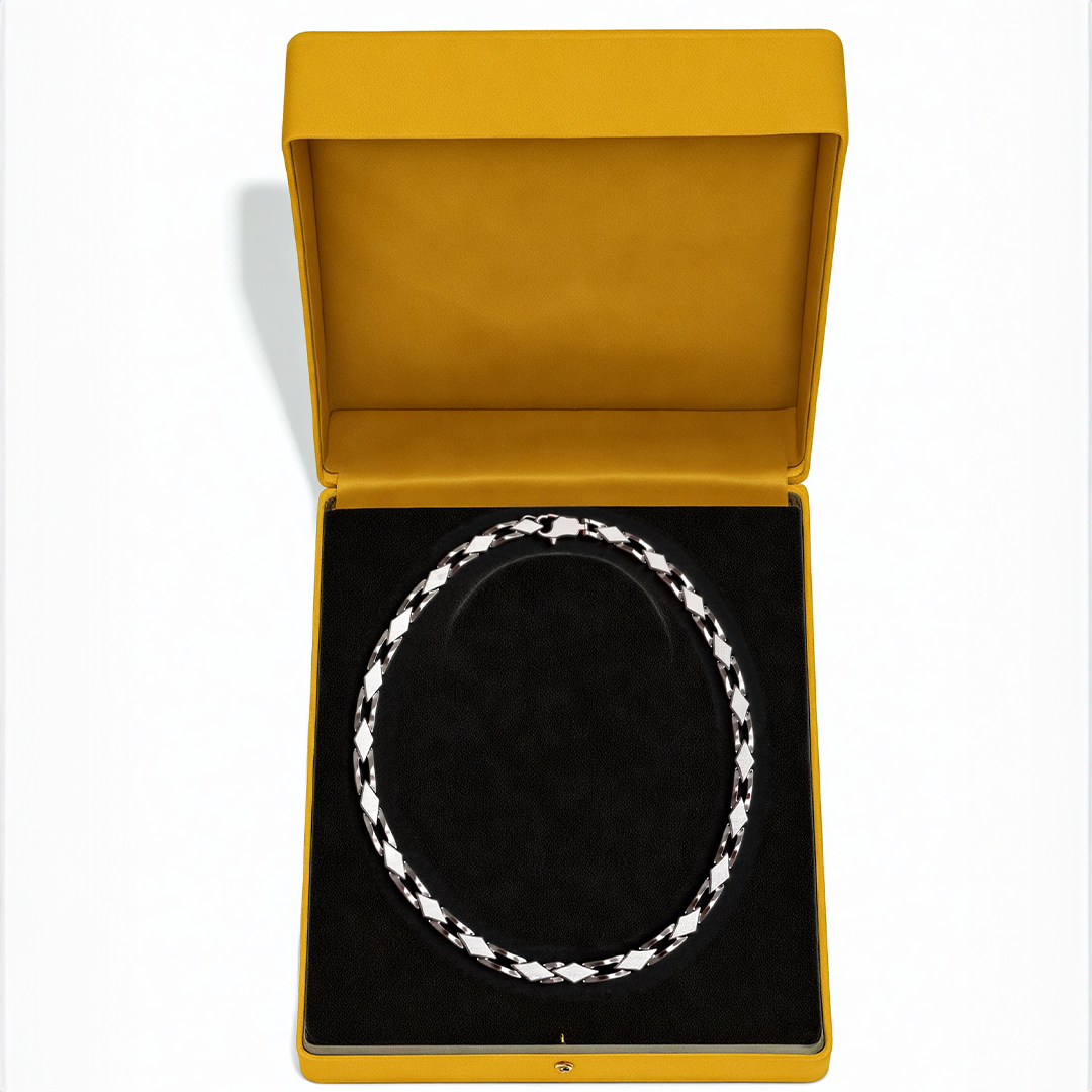 Diamond Link Silver Chain