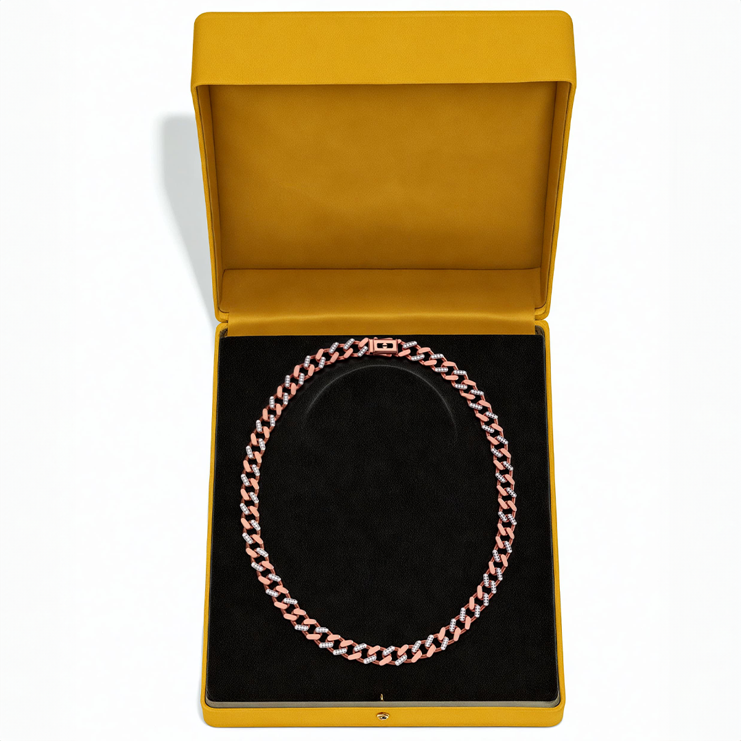 Rose Diamond Cuban Chain