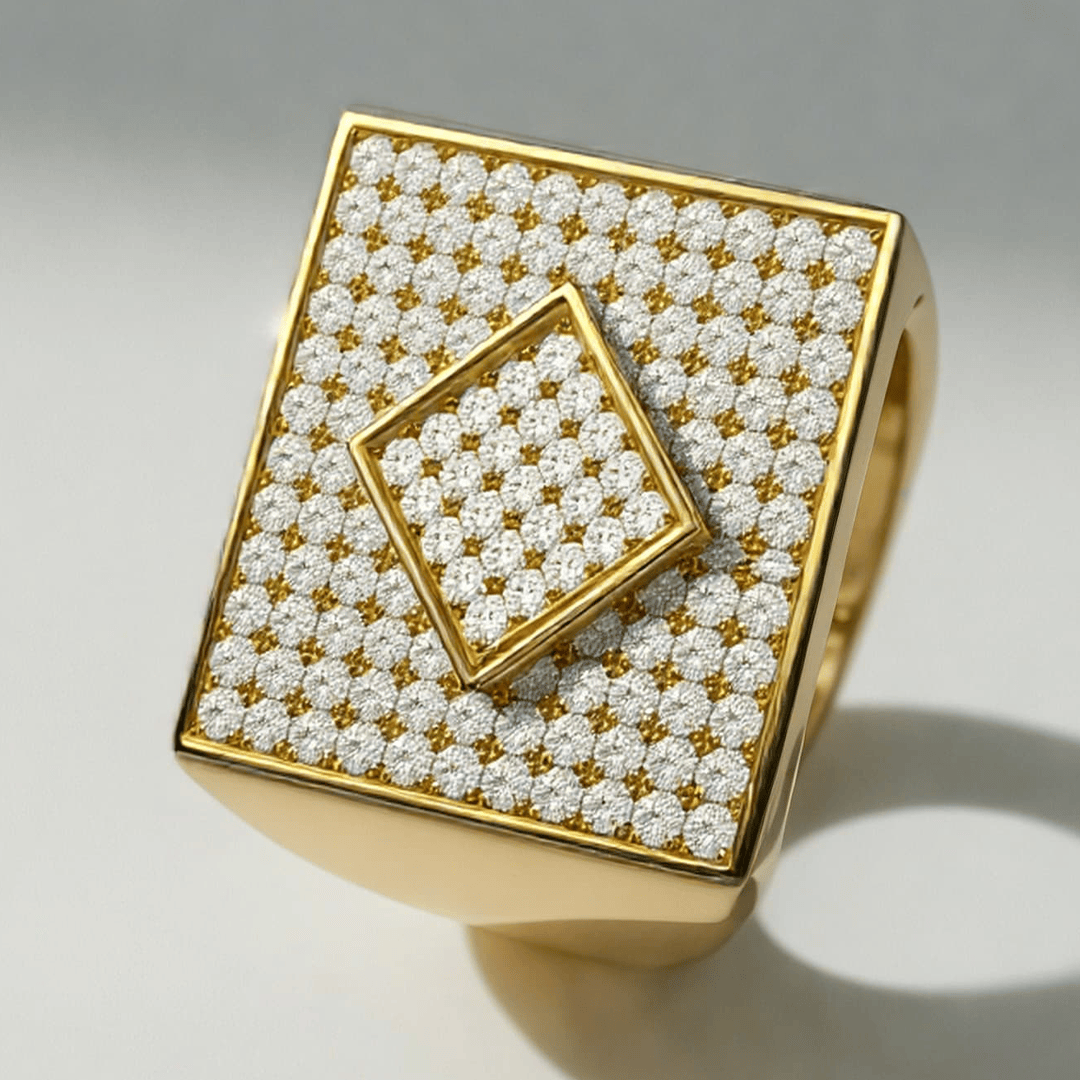 Sovereign Diamond Signet Ring