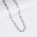 Urban Grid Cuban Silver Chain 10MM