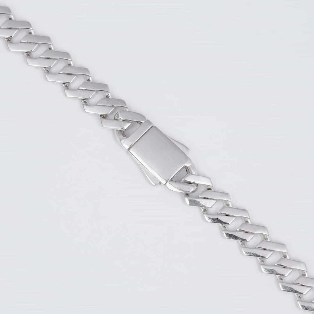 Classic Flat Cuban Silver Chain 10MM