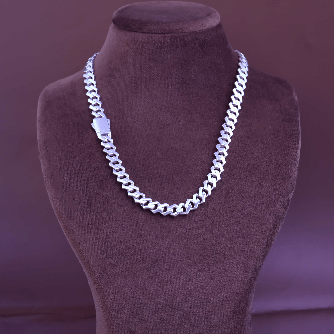 Classic Flat Cuban Silver Chain 10MM